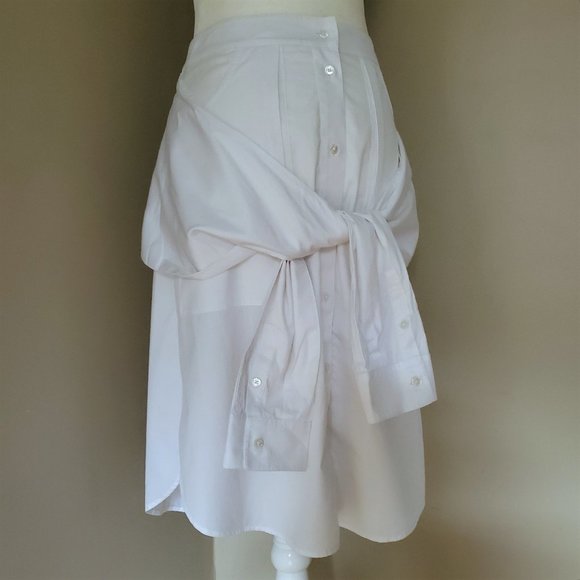 Alexander Wang Sleeve Tied White Skirt Size 4 EUC - Picture 6 of 16